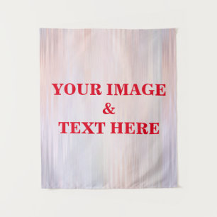 Personalized Custom Your Own Photo & Text Tapestry