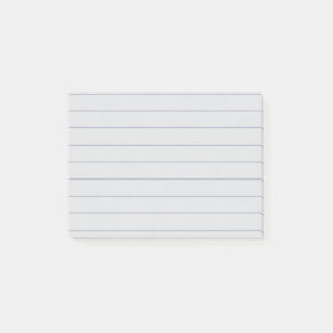 Personalized Customizable Lined Notebook Paper Post-it Notes