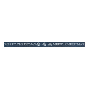 Personalized Customized Merry Christmas Grosgrain Ribbon