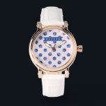 Personalized Cute Blueberry Watercolor Gift Name Watch<br><div class="desc">With our Customized Blueberry Watercolor Collection, you can add a cheerful splash of color and individuality to daily life! These personalized pieces are meant to make anyone smile, whether you're shopping for yourself or looking for that ideal present. Every piece in the collection has a bright, hand-painted blueberry design in...</div>