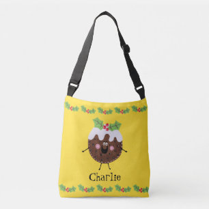 Personalized Cute Christmas Pudding Crossbody Bag