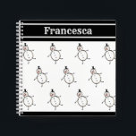 Personalized Cute Christmas Snowman Notebook<br><div class="desc">This personalized Christmas notepad features the Christmas Crew's Snowman Character.</div>