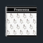Personalized Cute Christmas Snowman Notebook<br><div class="desc">This personalized Christmas notepad features the Christmas Crew's Snowman Character.</div>