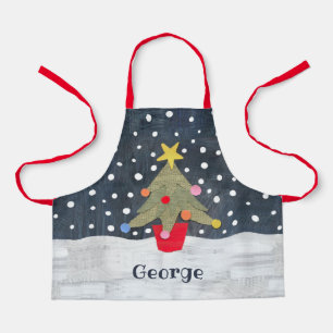 Personalized Cute Christmas Tree Apron