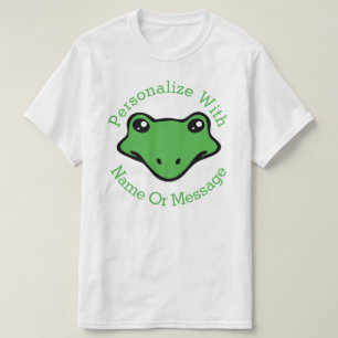 PERSONALIZED Cute Frog Face T-Shirt
