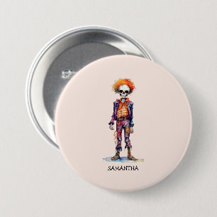 Personalized Cute Kid Zombie Halloween (6) 7.5 Cm Round Badge