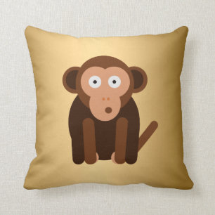 Personalized cute monkey cushion