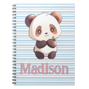 Personalized Cute Panda Notebook