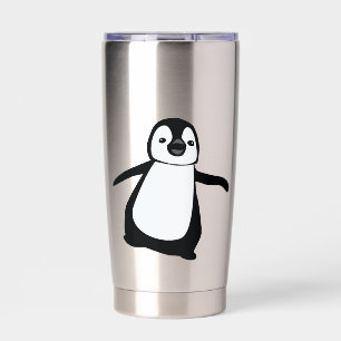 Personalized Cute Penguin Custom Name Stai Insulated Tumbler