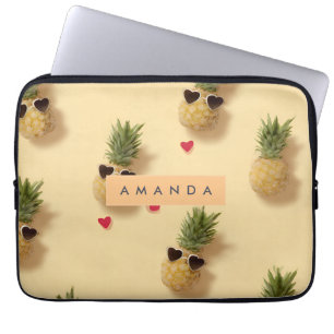 Personalized Cute Pineapple Pattern Laptop Sleeve
