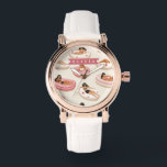 Personalized Cute Pink Pool Float Summer Aesthetic Watch<br><div class="desc">There’s something about soft pink tones, sunny afternoons, and carefree summer moments that instantly lifts your mood. This collection was created with exactly that feeling in mind. It captures the playful charm of poolside lounging, the warmth of sunshine on your skin, and that relaxed, confident energy that comes with truly...</div>