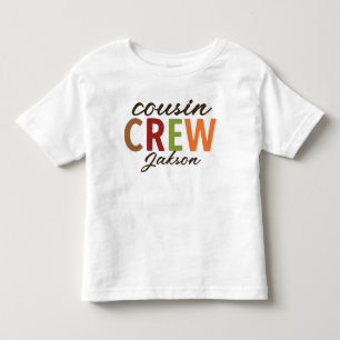 Personalized Cute Thanksgiving Cousin Crew Toddler T-Shirt