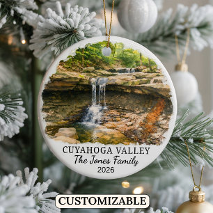 Personalized Cuyahoga Valley National Park, Ohio Ceramic Ornament