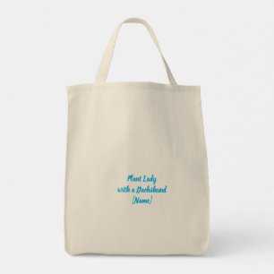 Personalized Dachshund Gardening Tote Bag
