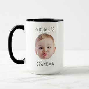 Personalized Dad Gift Kids Photo Baby Face Fathers Mug