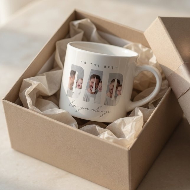 Personalized Dad Photo | Best Dad Ever Espresso Cup (Creator Uploaded)