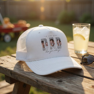Personalized Dad Photo Hat   Best Dad Ever Custom 