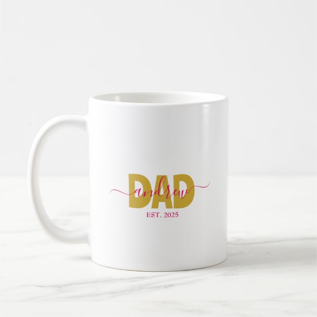 PERSONALIZED DAD TO BE COFFEE MUG (Left)