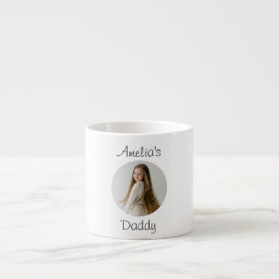 Personalized Daddy Gift – Custom Child Face - Espresso Cup