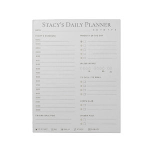 Personalized Daily Planner Notepad