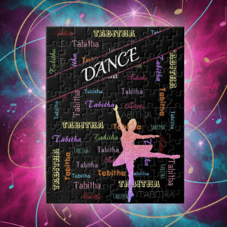 Personalized Dance Puzzle for Girls with Name