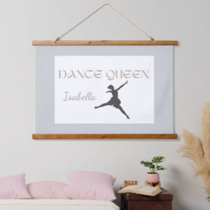 Personalized Dance Queen, Gift or Her, Ballet Hanging Tapestry