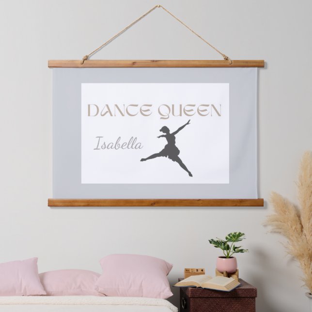 Personalized Dance Queen, Gift or Her, Ballet  Hanging Tapestry (Bedroom)