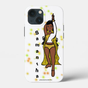 Personalized Dancer iPhone  /iPad case Gold Cape
