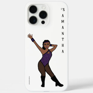 Personalized Dancer Purple Silver Print # 1 iPhone 16 Pro Max Case