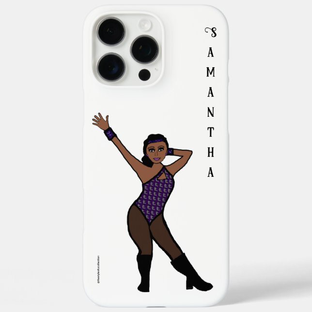 Personalized Dancer Purple Silver Print # 1 Case-Mate iPhone Case (Back)