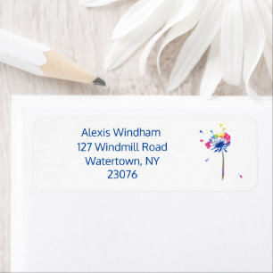 Personalized Dandelion Return Address Label