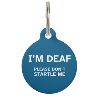 Personalized Deaf Dog ID Tag – Please Don’t Startl