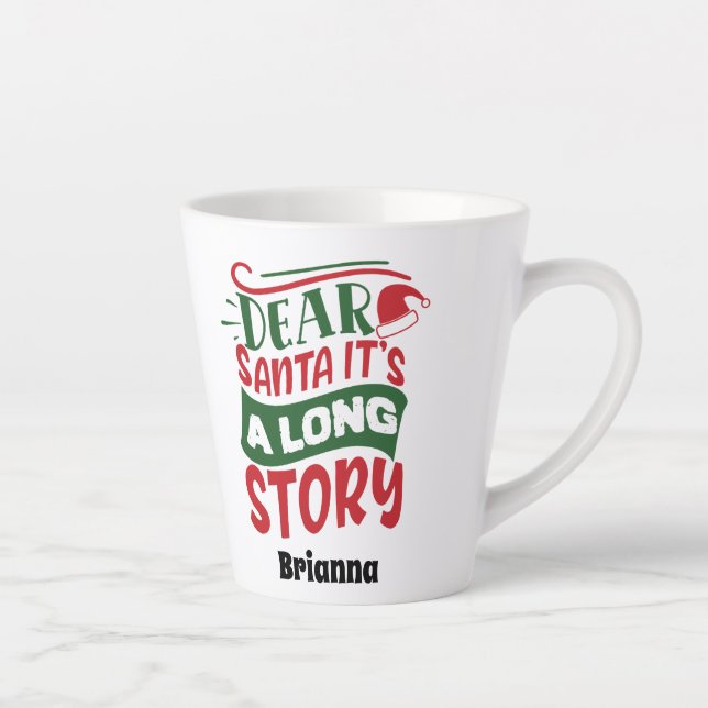 PERSONALIZED DEAR SANTA LATTE MUG (Right)