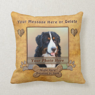 Personalized Decorative Dog Pillows with Photo