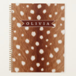 Personalized Deer Print Neutral Aesthetic Gifts Planner<br><div class="desc">With this adorable personalized deer print collection, you can incorporate a little bit of the wild into your daily life. These designs are ideal for anyone who like nature, woodland themes, or distinctive, personalized presents. They are inspired by the graceful beauty of deer and their recognizable spotted coats. You may...</div>