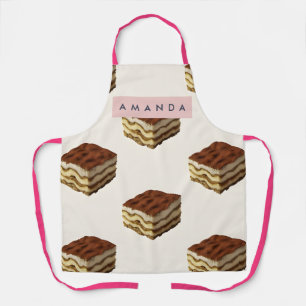 Personalized Delicious Tiramisu Dessert Pattern Apron