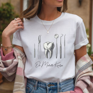 Personalized Dentist Professional Dental White T-Shirt