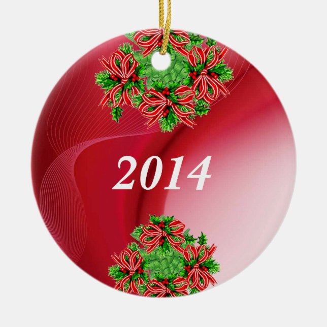 PERSONALIZED DESIGNER CHRISTMAS ORNAMENT TEMPLATE (Front)
