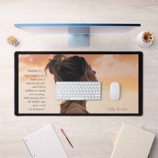 Personalized Desk Mat- Custom Office Accessory  Desk Mat
