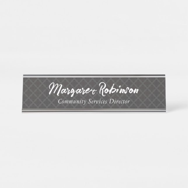 PERSONALIZED DESK NAME PLATE (Front)
