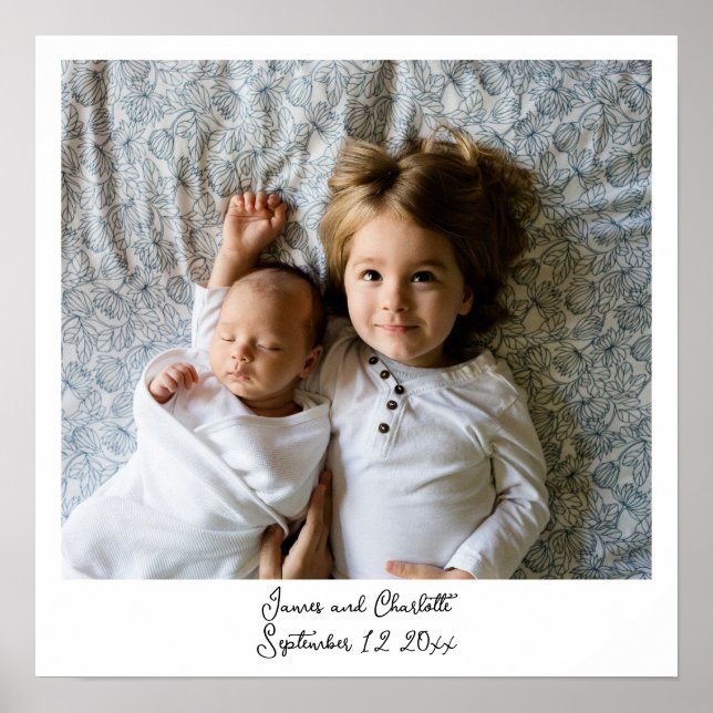 Personalized digital photograph and text poster (Front)