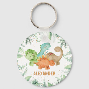 Personalized Dinosaurs Jurasic Wild One Key Ring