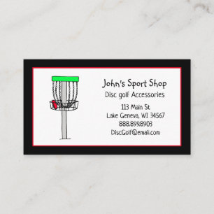 Personalized Disc Golf Shop Business    Card
