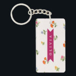 Personalized Ditsy Floral Cottagecore Wildflower Key Ring<br><div class="desc">There is something effortlessly charming about tiny scattered flowers. This collection was created to capture that soft, nostalgic feeling of a blooming meadow, where delicate wildflowers grow freely in a mix of colors and shapes. It feels light, romantic, and quietly joyful, like the first warm days of spring or a...</div>