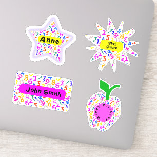 Personalized Dizzy Colorful Numbers