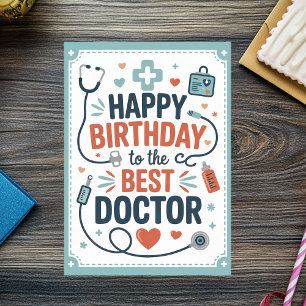 Personalized Doctor Birthday Card