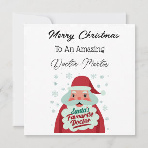 Personalized Doctor Christmas Card