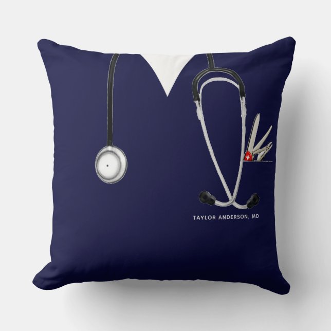 personalized doctor gift cushion (Front)
