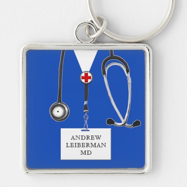 Personalized Doctor Gift Keychain (Front)