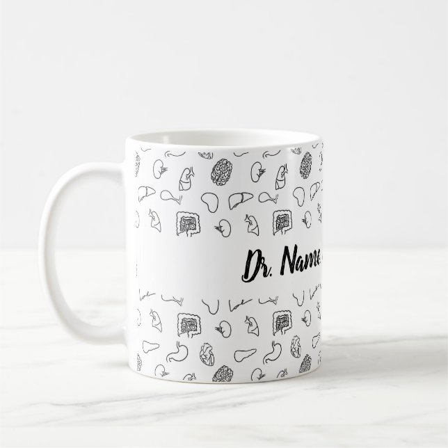 Personalized Doctor Organs Coffee Mug (Left)